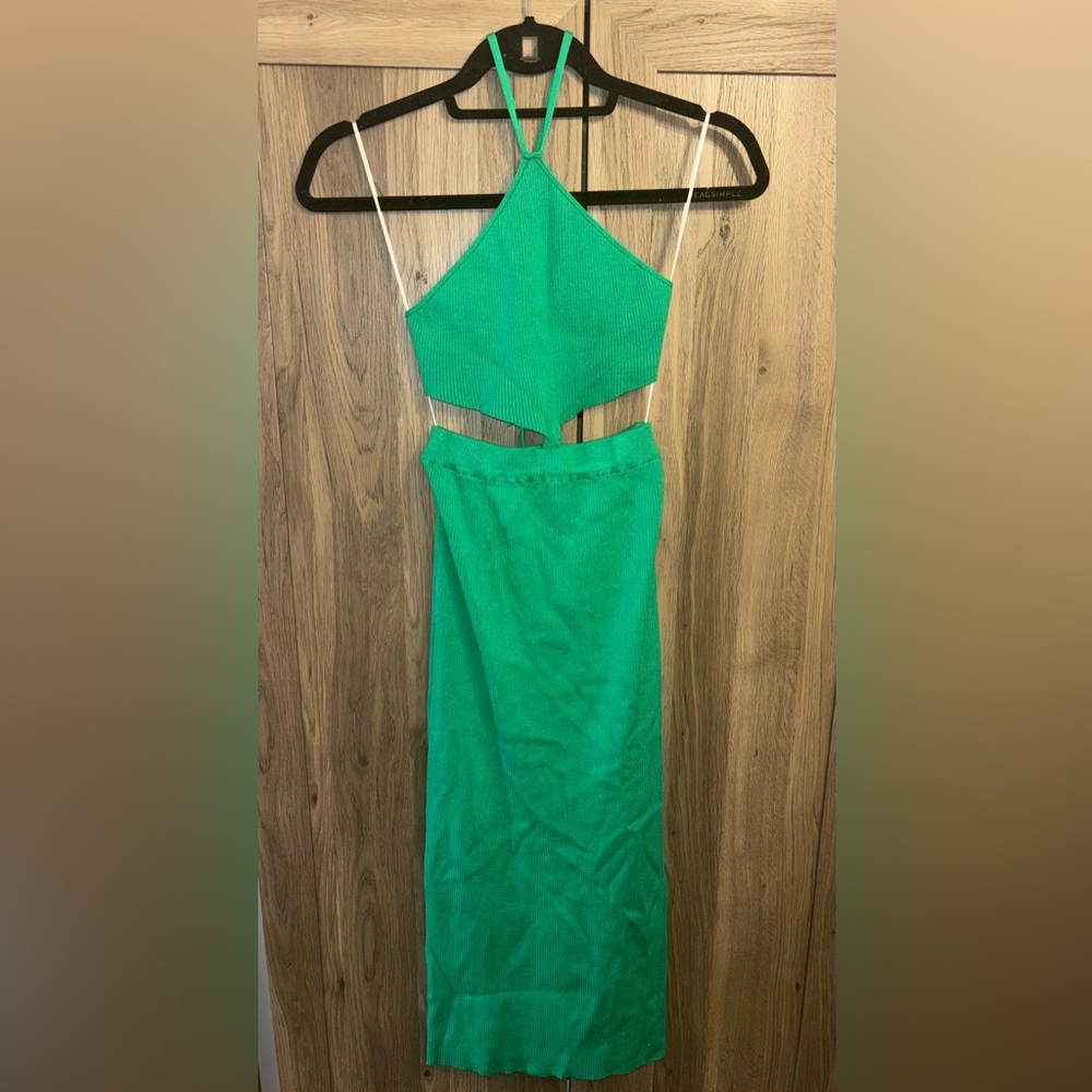 NWT Green Knit Midi Dress